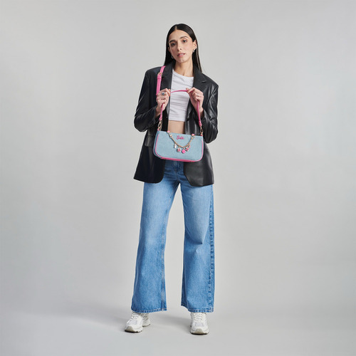 Bolsa Crossbody Barbie De Gorett Br25025-9 Color Azul