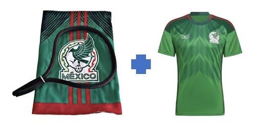 Turbante Mundial Futbol Qatar Selección Mexicana + Playera