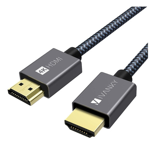 Cable Hdmi 2.0 De 6.6 Pies Ivanky 4k 18gbps Hdr Uhd 32awg