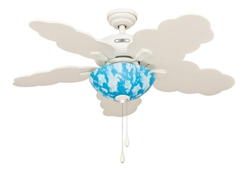 Ventilador De Techo Nube 5 Aspas Blanco 48 Pul Coolfan Diámetro 48 " Frecuencia 110 Material de las aspas Plástico