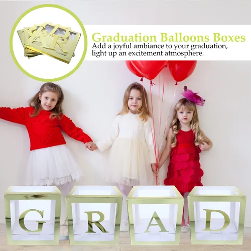 Caja De Globos Con Letras Para La Temporada De Graduación, 4
