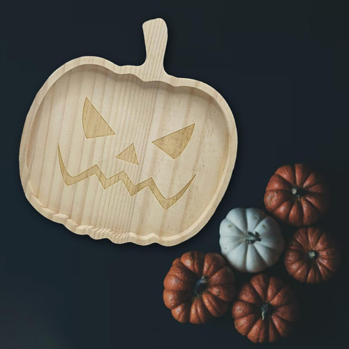 Bandeja De Servir De Calabaza De Halloween Plato De Calabaza