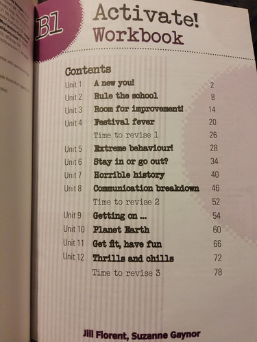 Activate! B1 - Workbook - Jill Florent Y Suzanne Gaynor
