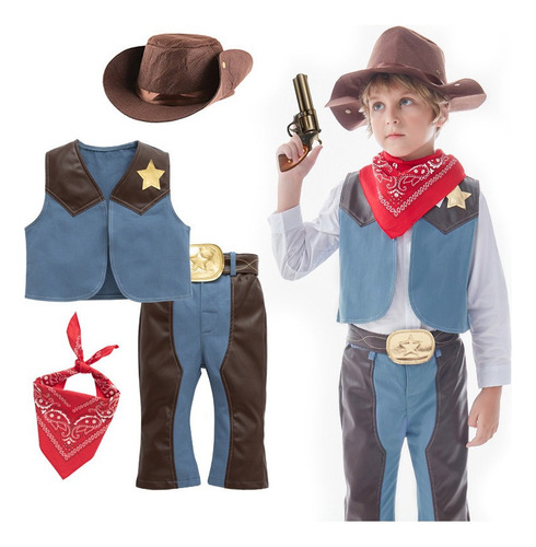 Trajes De Cosplay Para Niños Western Cowboy