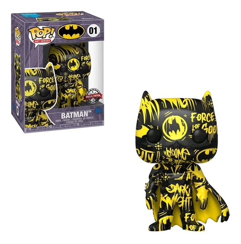 Serie Funko Pop Art Dc Comics 01 Batman Black Amp Amarillo