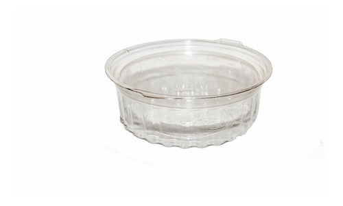 Pote Con Tapa Bisagra Cristal Chico X 100 Unidades