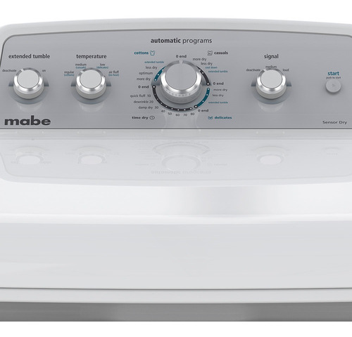 Secadora Gas 7.2 Cuft Blanca Mabe - Smg47n8msbab0