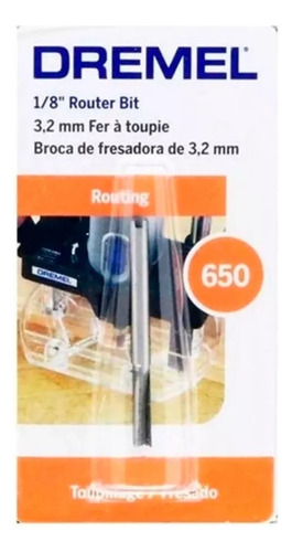 Fresa Dremel 650 Recta 1/8 