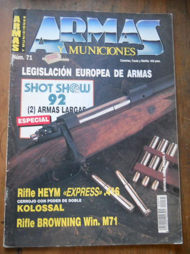 Revista Armas Y Municiones N.71 Rifle Browning Win M.71