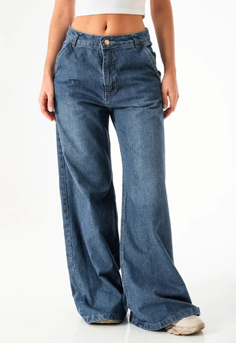 Jean Super Wide Leg Rígido Dama Her