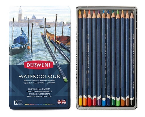 Estuche Derwent Watercolour 12 Colores