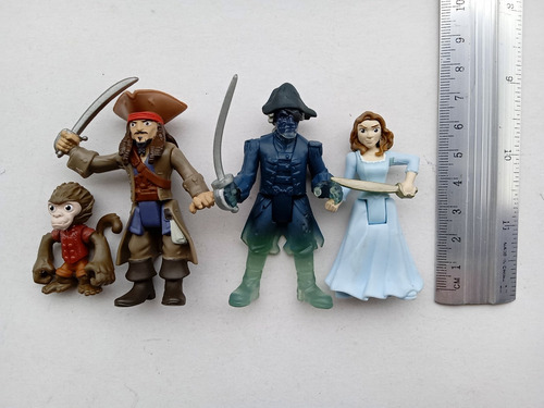 Lote Figuras Piratas Del Caribe Spin Másters, Jack Sparrow (Usado)