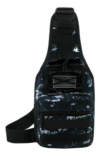 Mochila Pechera Táctica Eastwest Rtc517 Bandolera Convertibl Color Navy Acu
