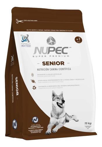 Nupec Perro Senior 15kg + 4 Latas De Alimento Humedo