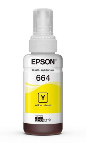 Botella De Tinta Epson 664 Amarillo T664420-al