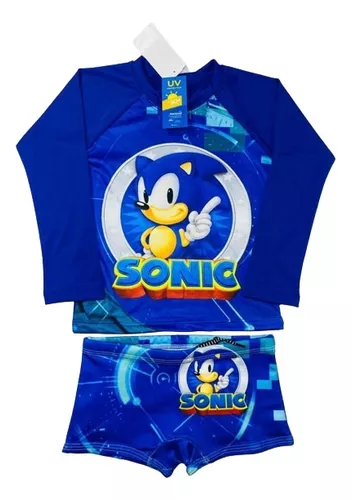 Sonic the hedgehog crianças jogo personagem traje meninos meninas