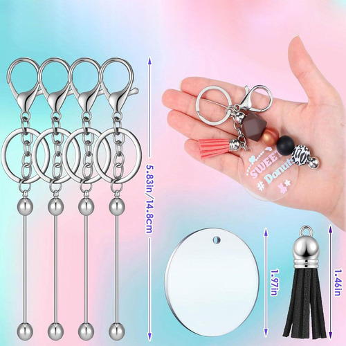 3 Chaveiro Acrílico Em Branco Para Kit De , 30 Unidades
