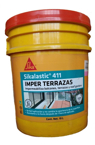 Sikalastik 411 Imper Terrazas. Cubeta 19 L