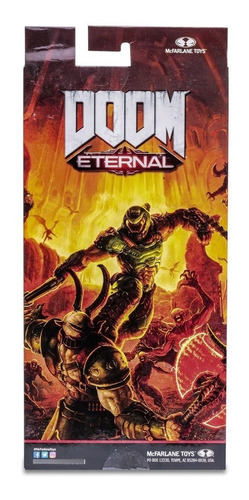 Imagen 4 de 5 de Figura De Acción Ember Skin - Doom Slayer - 20 Cm Aprox.