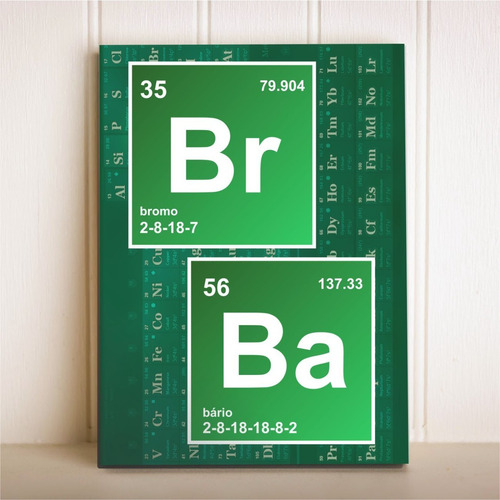 Imagem 1 de 1 de Placa Decorativa Seriado Breaking Bad Brba Química