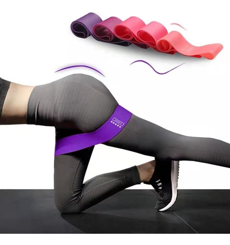 Ligas De Resistencia Set 5 Bandas + Par Mancuernas 3kg