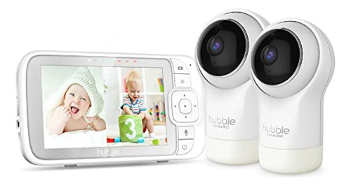 Hubble Connected Nursery View Pro Twin 5  Video Baby Monitor