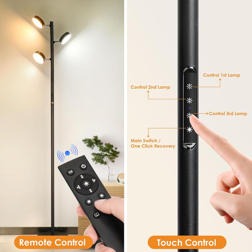 Lámpara De Pie Led De Árbol, Lámpara De Pie Moderna Regulabl