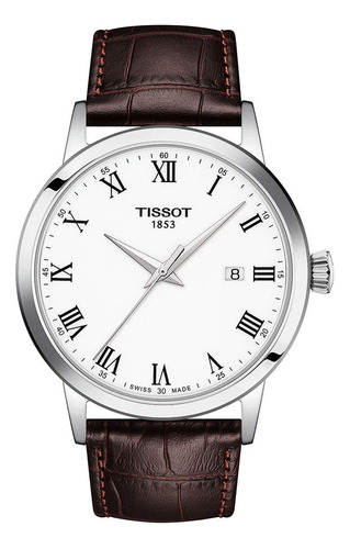 Reloj Clásico Tissot Hombre En Acero Inoxidable Para Vestir