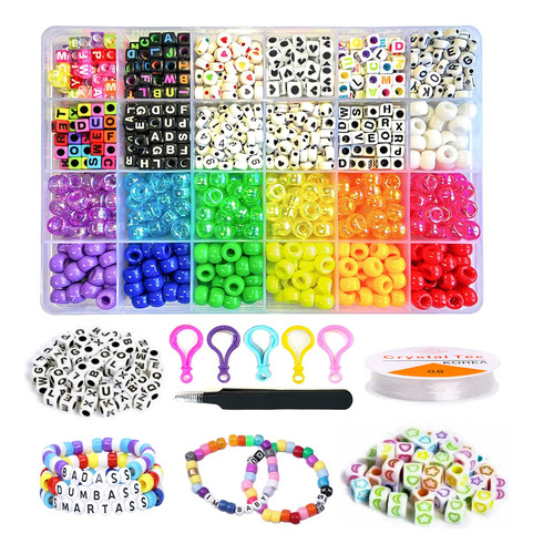 Lis Hegensa 1300 Pcs Diy Crafts Crafts Beads Kit De Brazalet