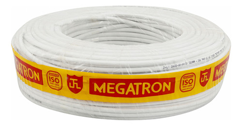 Cabo Coaxial 06 67% 100m Branco - Megatron