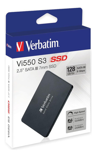 Unidad De Estado Sólido Ssd Verbatim Vi550 Interno 128gb