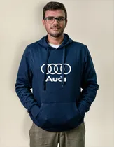 Comprar Buzo Canguro Capucha Regalo Hombre Bordado Logo Audi Pecho