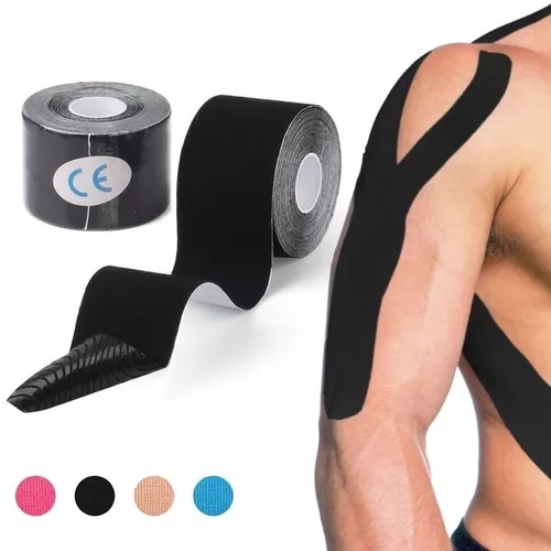 Kinesio Tape Fita Bandagem Elástica Adesiva Rolo 5cm x 5m