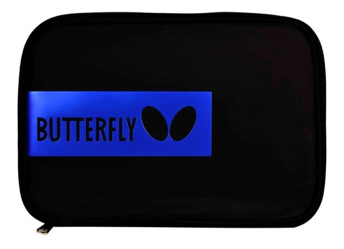 Estuche Butterfly Para 2 Raquetas De Tenis De Mesa Color Logo Azul