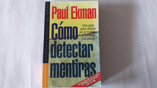 Libro Cómo Detectar Mentiras/ Paul Ekman