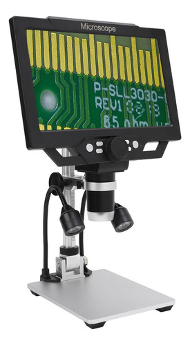 Microscopio Digital Lcd De 9 Pulgadas, 12 Mp, 1600x, Aumento