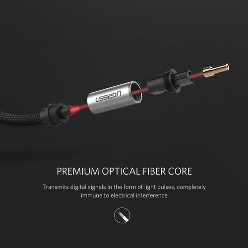 Cable Optico Interfaz Toslink Optical Ugreen Dolby Dts Oro