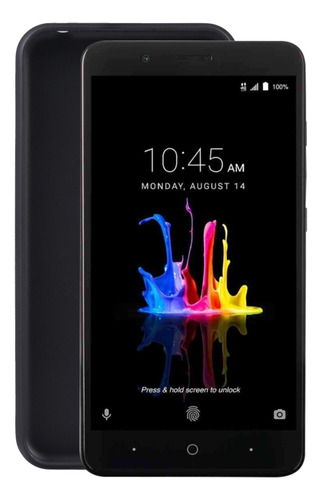 Funda De Tpu Negra Pudding Para Zte Blade Z Max/z982