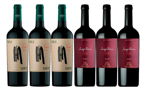 Vinos Tintos Palo Santo Luigi Bosca Malbec Pack X6