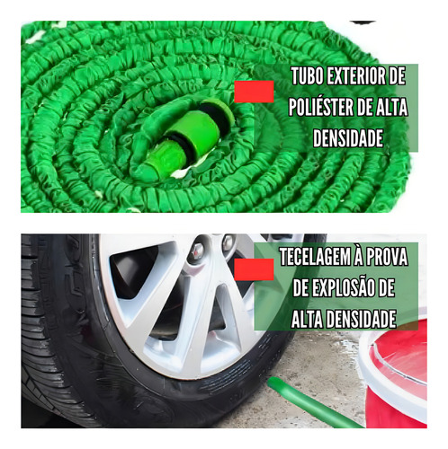 Mangueira 30 Metros Retrátil Flexível Reforçada Expansível Aleatorio