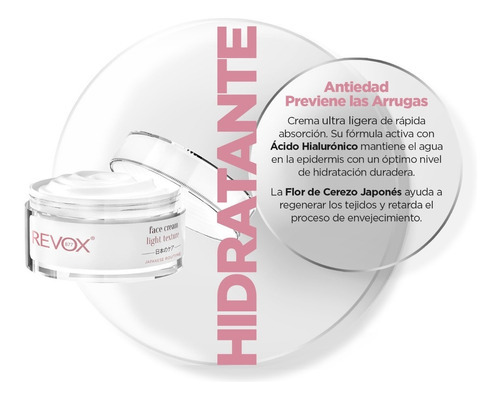 Crema Facial Antiedad Japanese Routine Revox 50ml