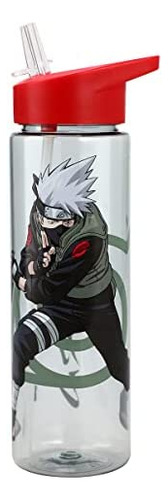 Naruto Kakashi Kanji Botella De Agua De Pared Simple De 24 O