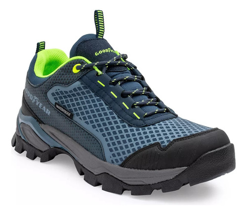 Zapatilla Trekking Goodyear. Waterproof. Suela De Goma. 