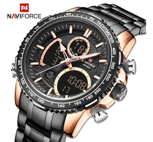 Relógio  Naviforce 9182 Militar Masculino Esportivo - Luxo!