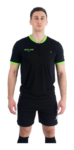 Conjunto Kit Arbitro Kelme Juez Refere Camiseta Y Short  Mvd