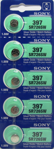 Pila Batería Sony 397 (sr726sw) 1.55v Original Pack X 5