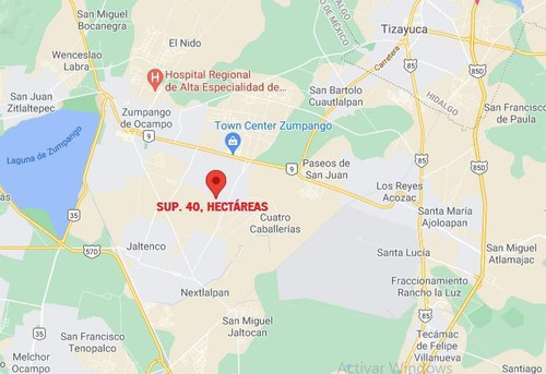 Terreno En Zumpango San Sebastián Sup. 40 Hectáreas