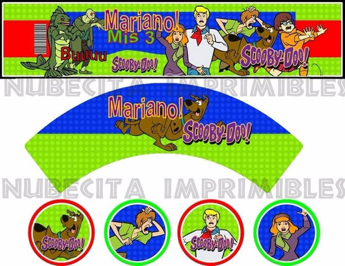 Kit Imprimible 3x1 Scooby Doo!