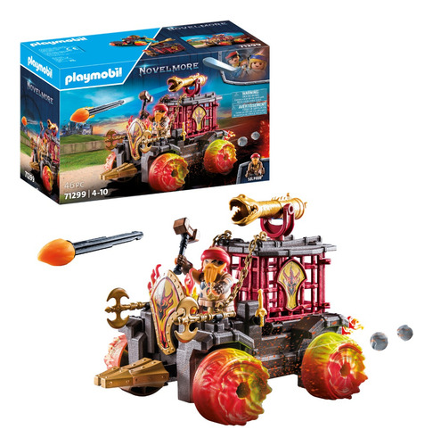 Juego Playmobil Novelmore Bandidos De Burnham Ariete 46 Pzas