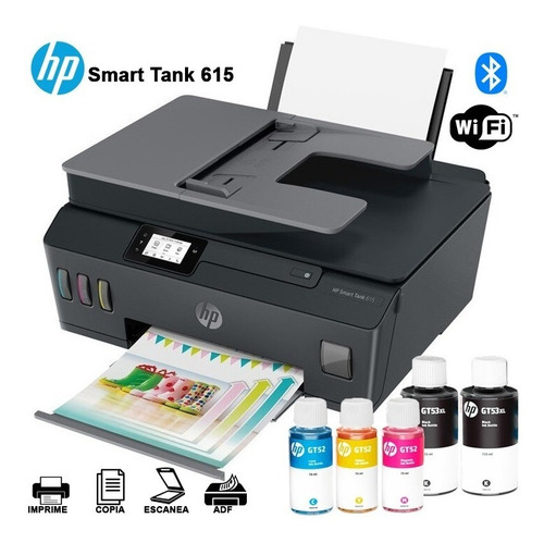 Impresora Multifuncional Hp Smart Tank 615 Wifi Bluetooth